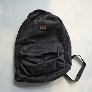 Black Vans Backpack Faded Casual Black Backback Cool Vans Leather Logo